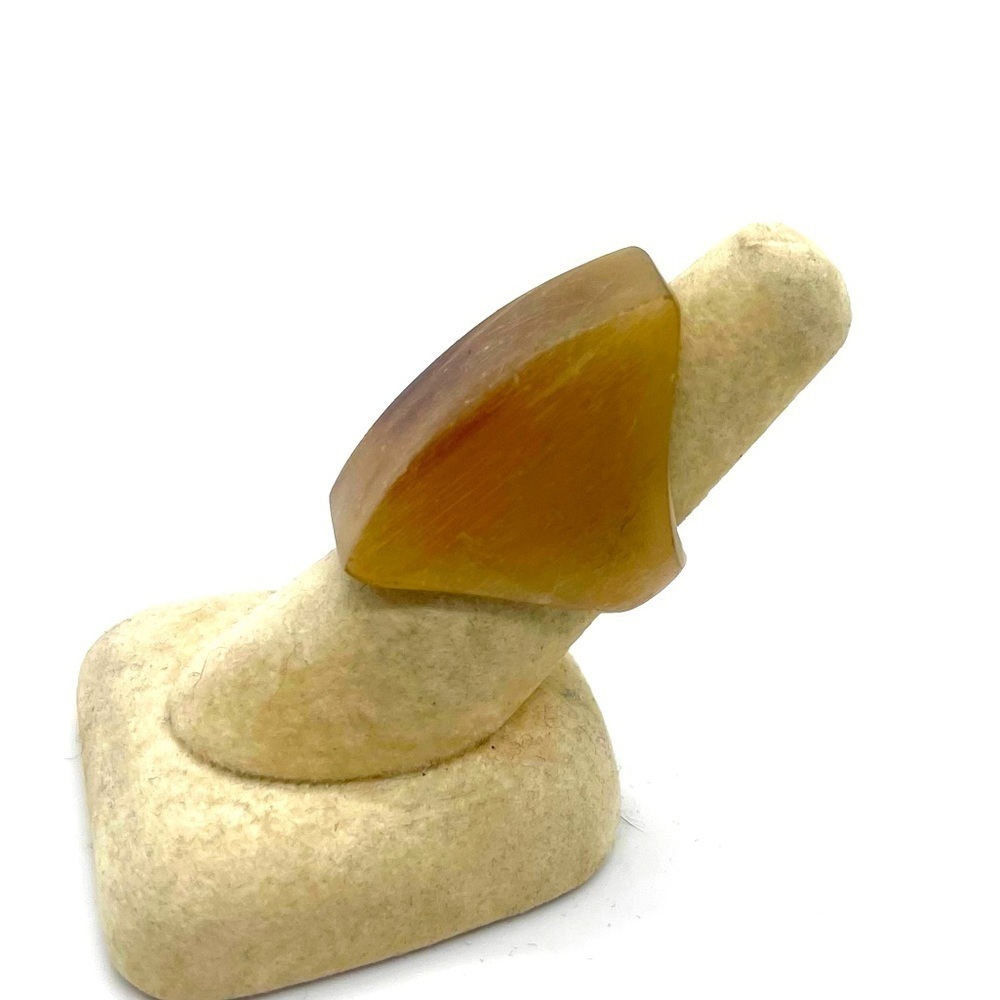 Fashion ring made from 100% African cow horn